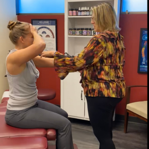 Dr Carla Freeman using NET on a female patient in Phoenix AZ